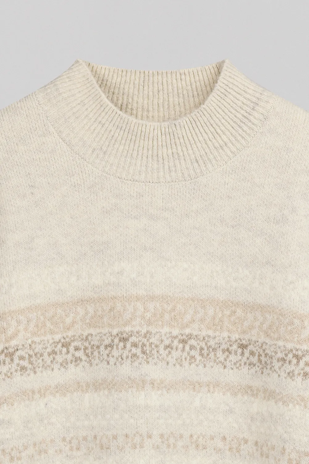 Teddy Smith P-Alex maglione jacquard ivoire uomo