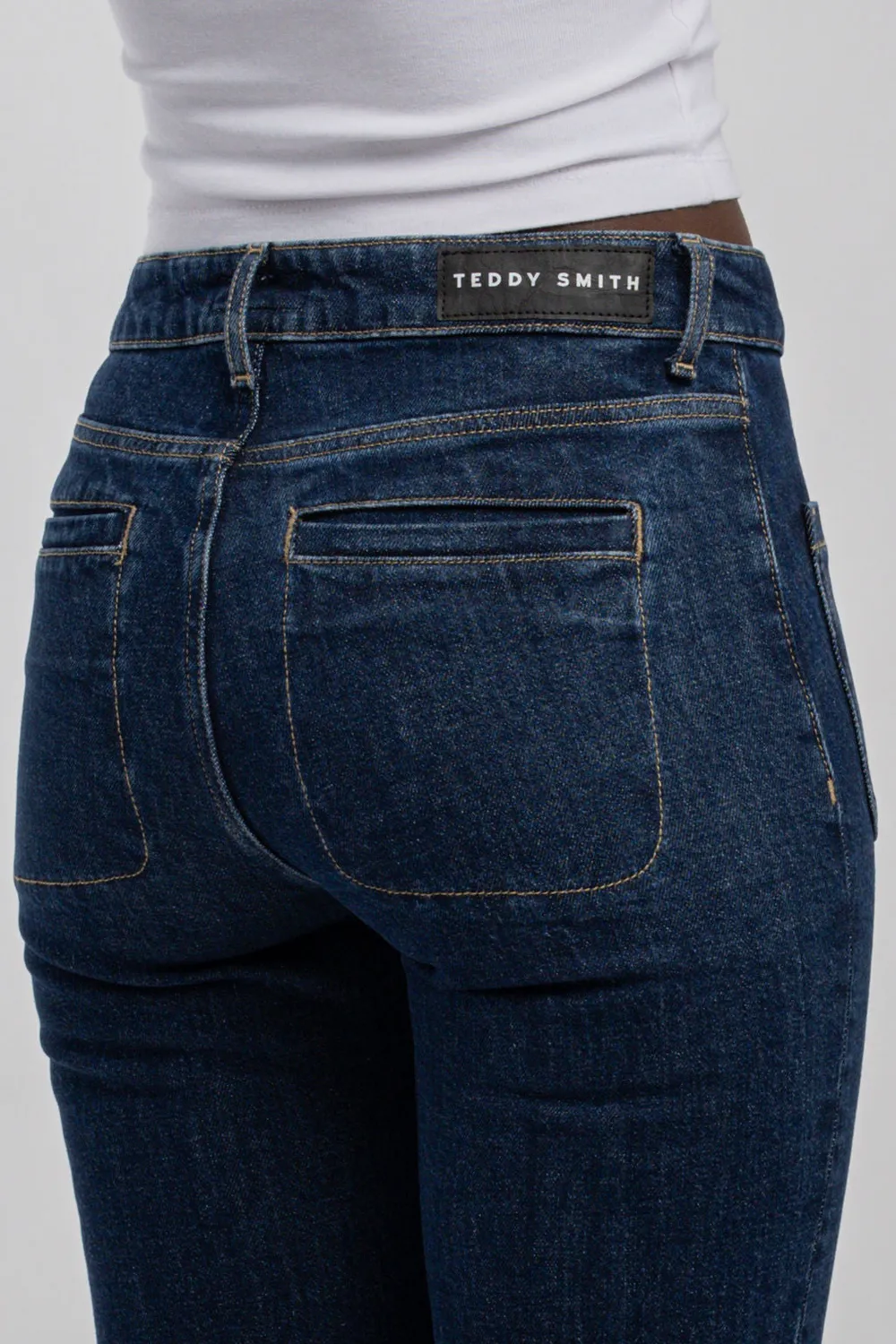 Teddy Smith P-Diams BC jeans dritti Old Encre denim scuro