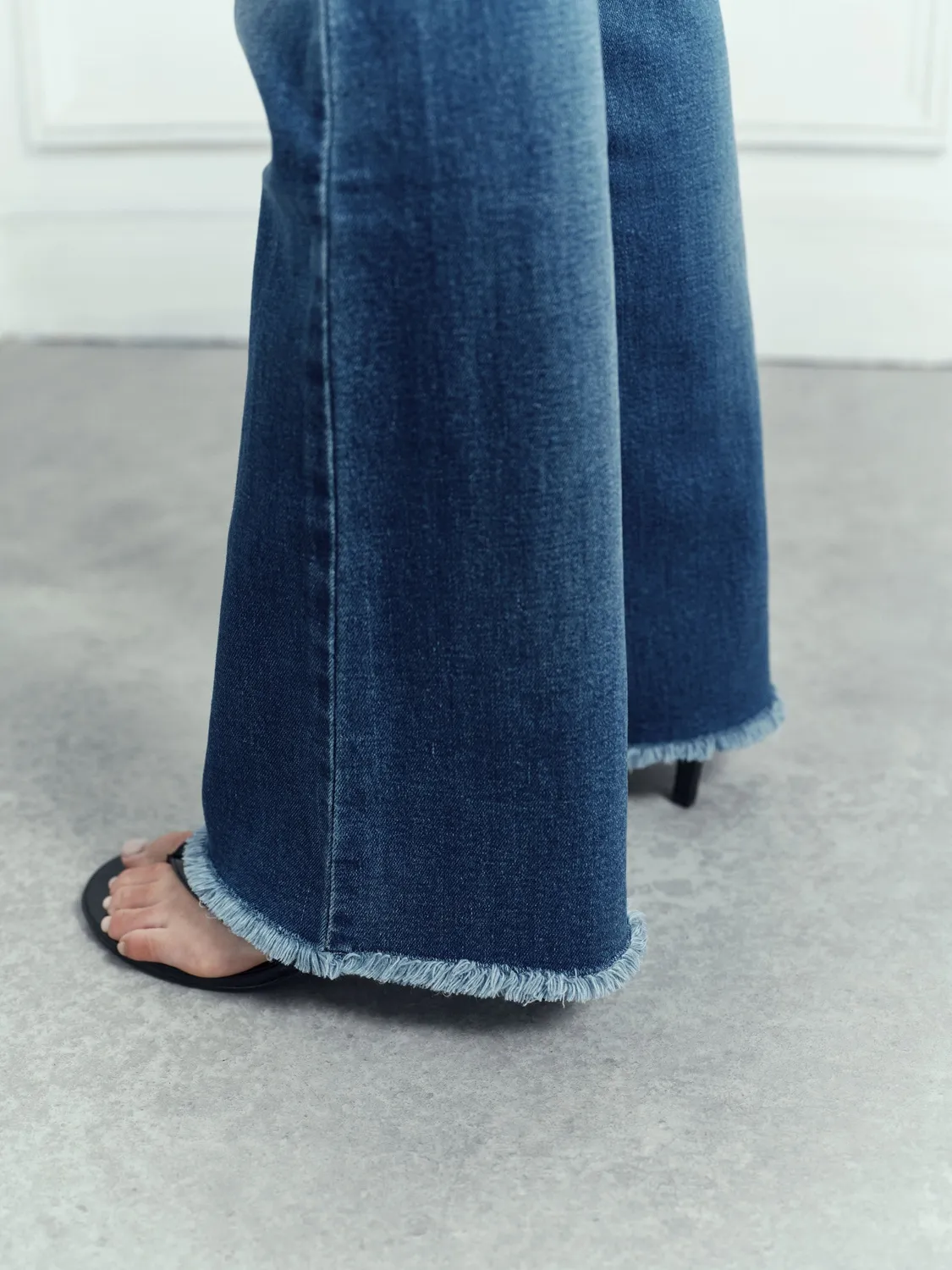 Acquaverde Carlotta jeans cropped Worn vita media