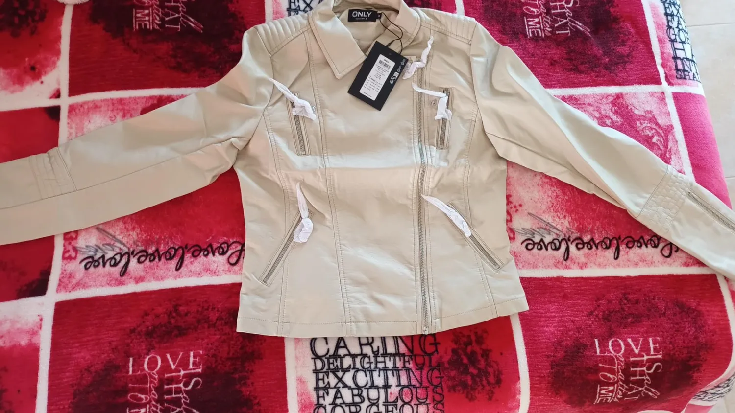 ONLY ONLGEMMA Giacca Ecopelle Donna Nero 36