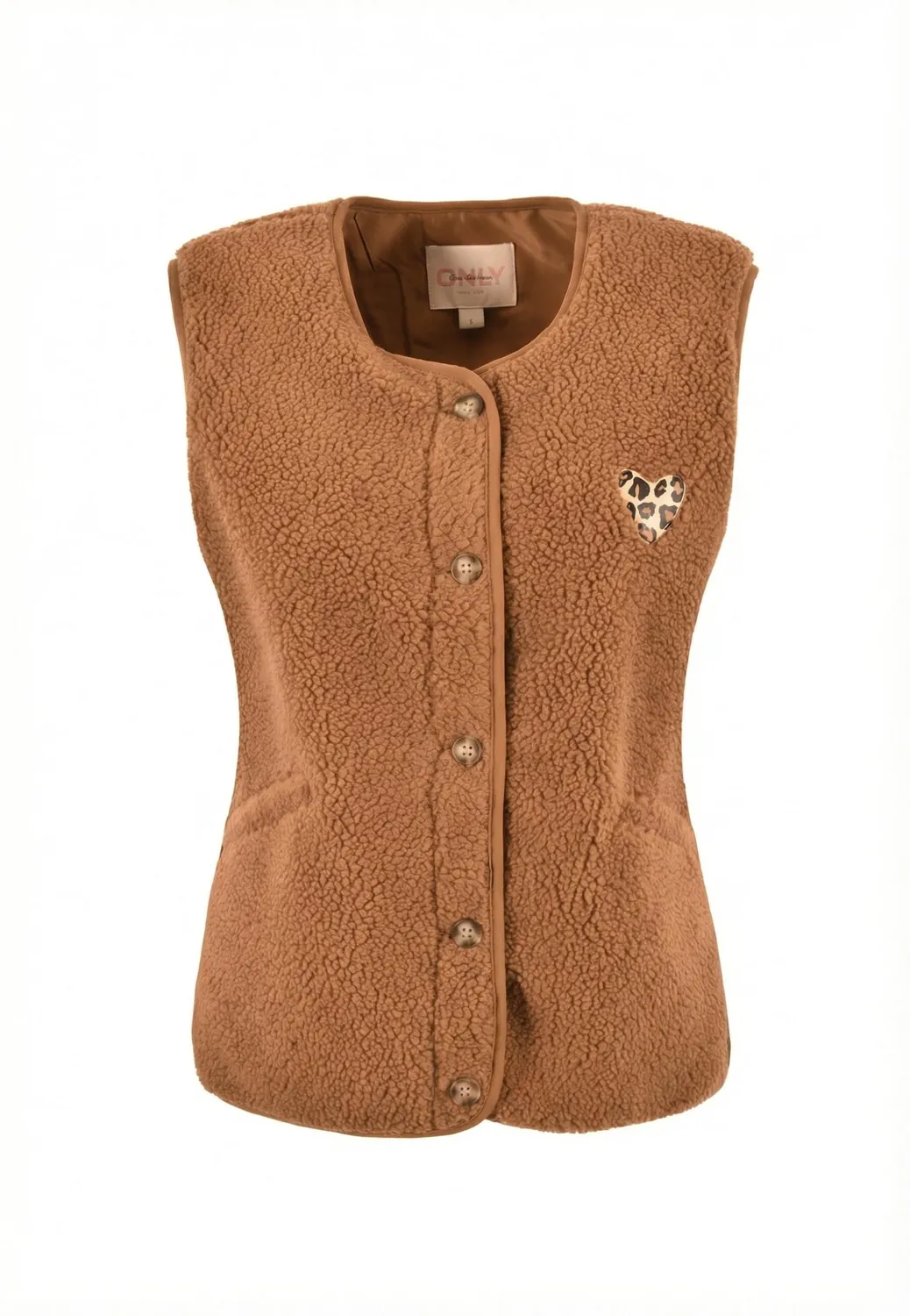 ONLY Onlbaby Life Gilet Teddy L pelo sintetico