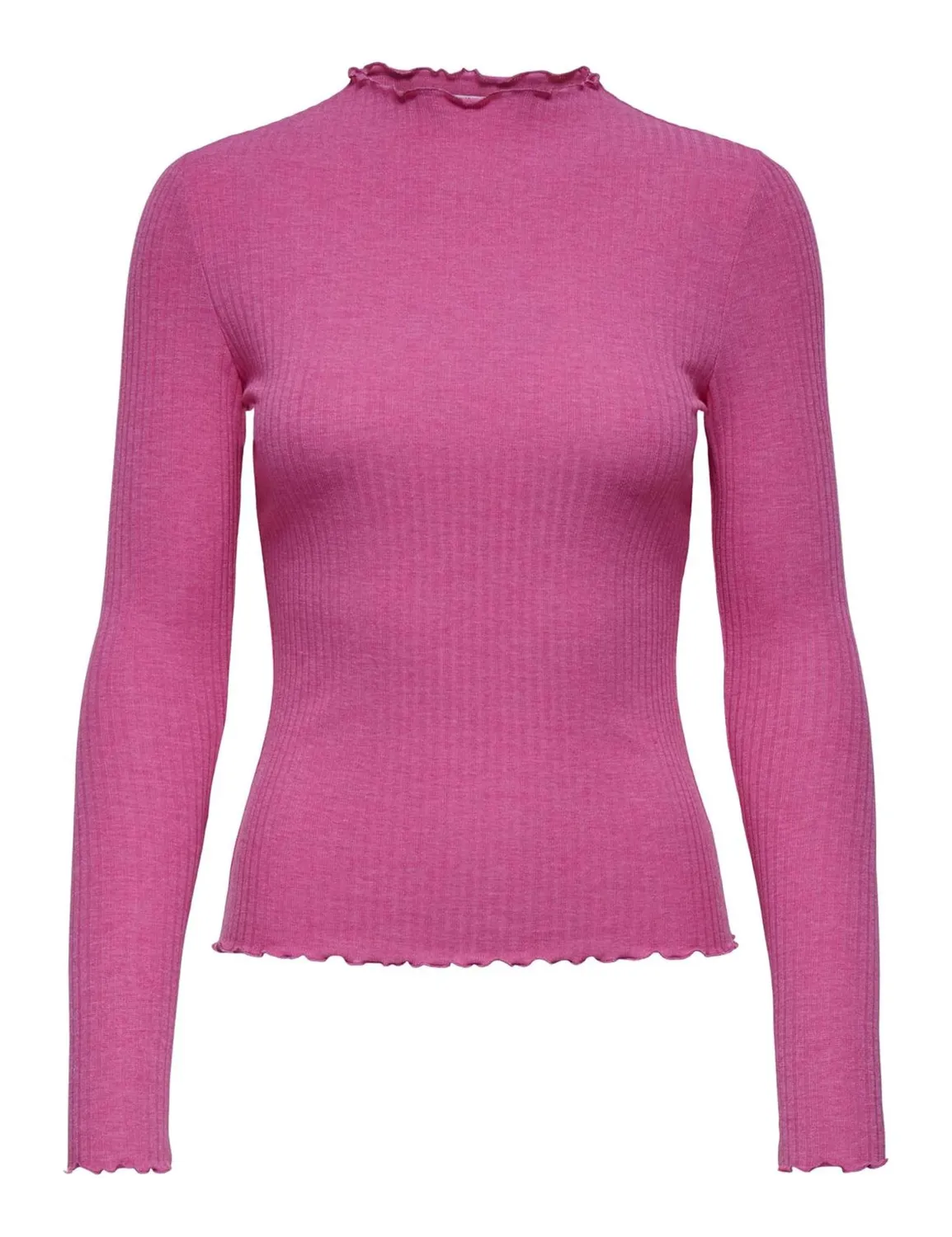 ONLY Onlemma maglietta maniche lunghe collo alto jersey