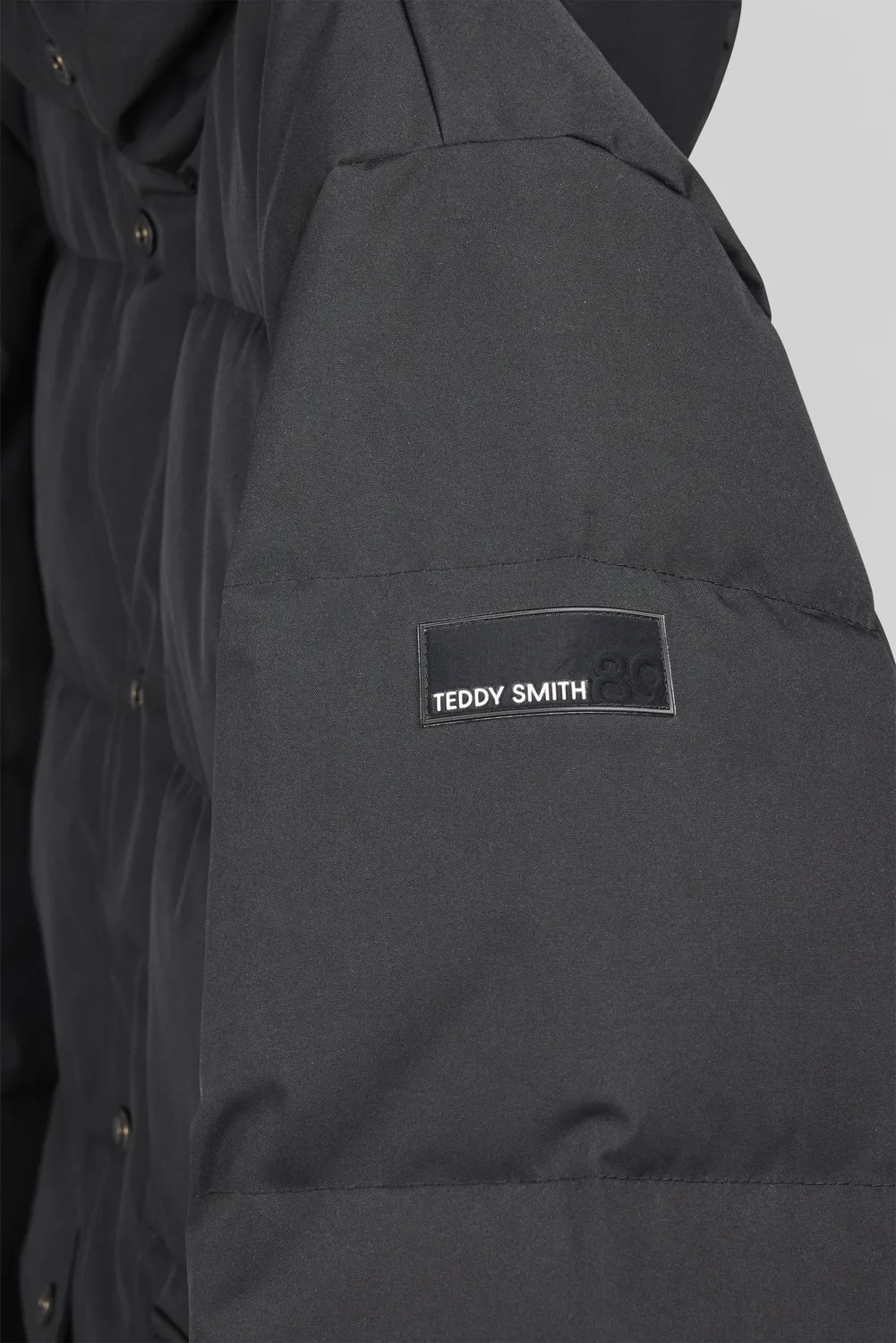 Teddy Smith B-Zakaria piumino uomo nero cappuccio trapuntato