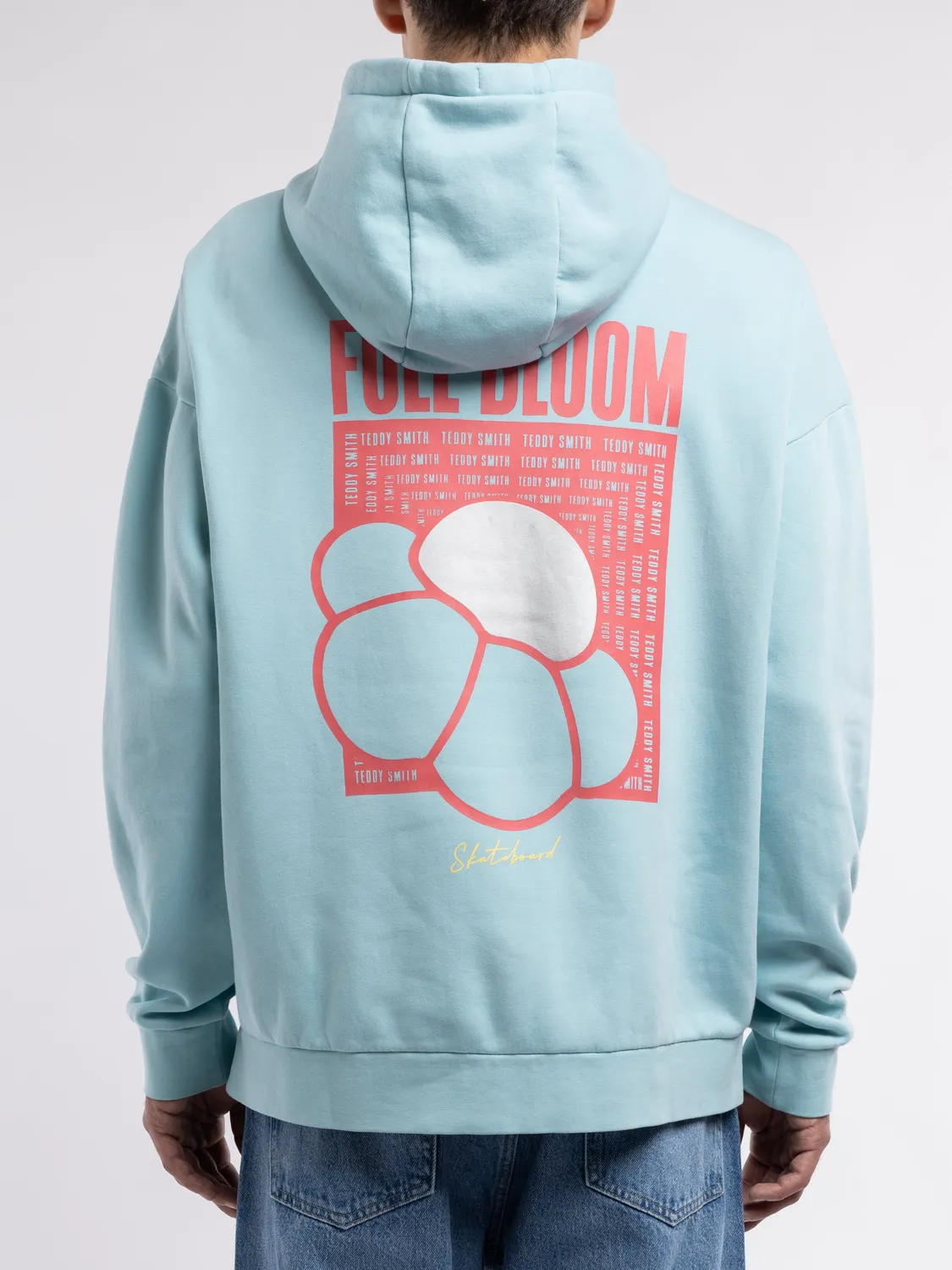 Teddy Smith S-Rima felpa cappuccio blu lagon skate
