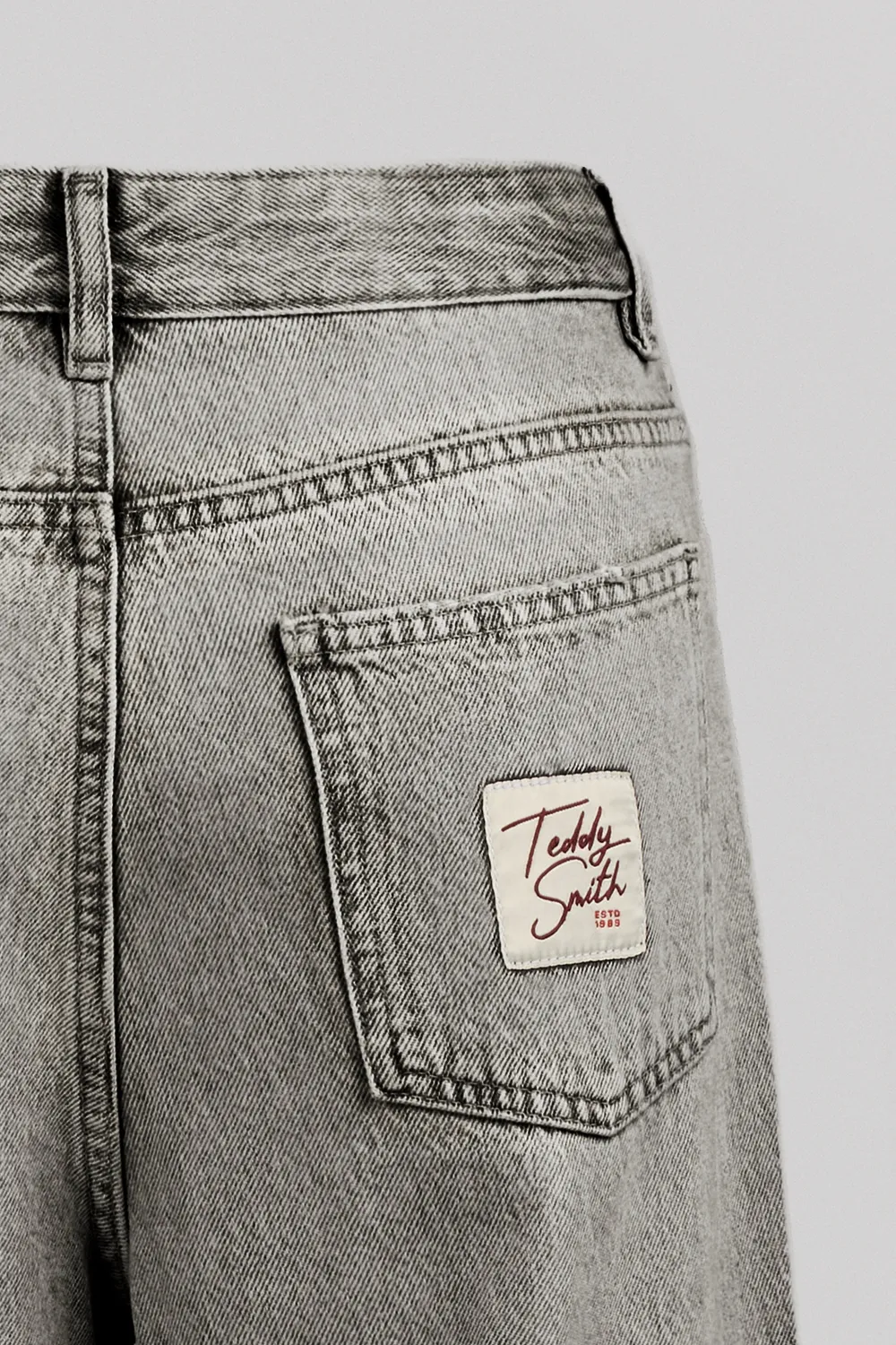 Teddy Smith P-Electra Grey jeans dritto donna grigio