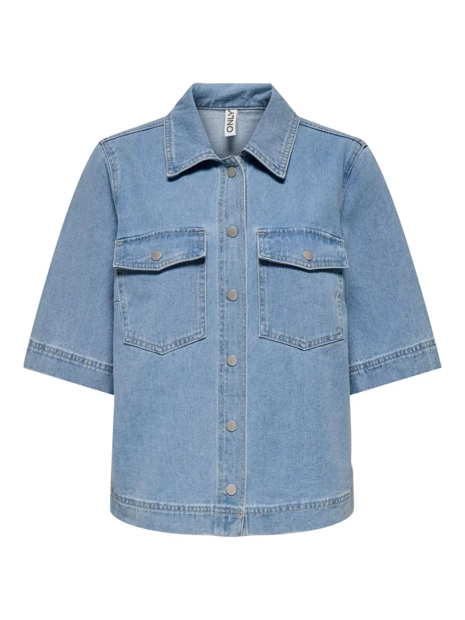 Only Onlbelle camicia denim donna blu denim scuro
