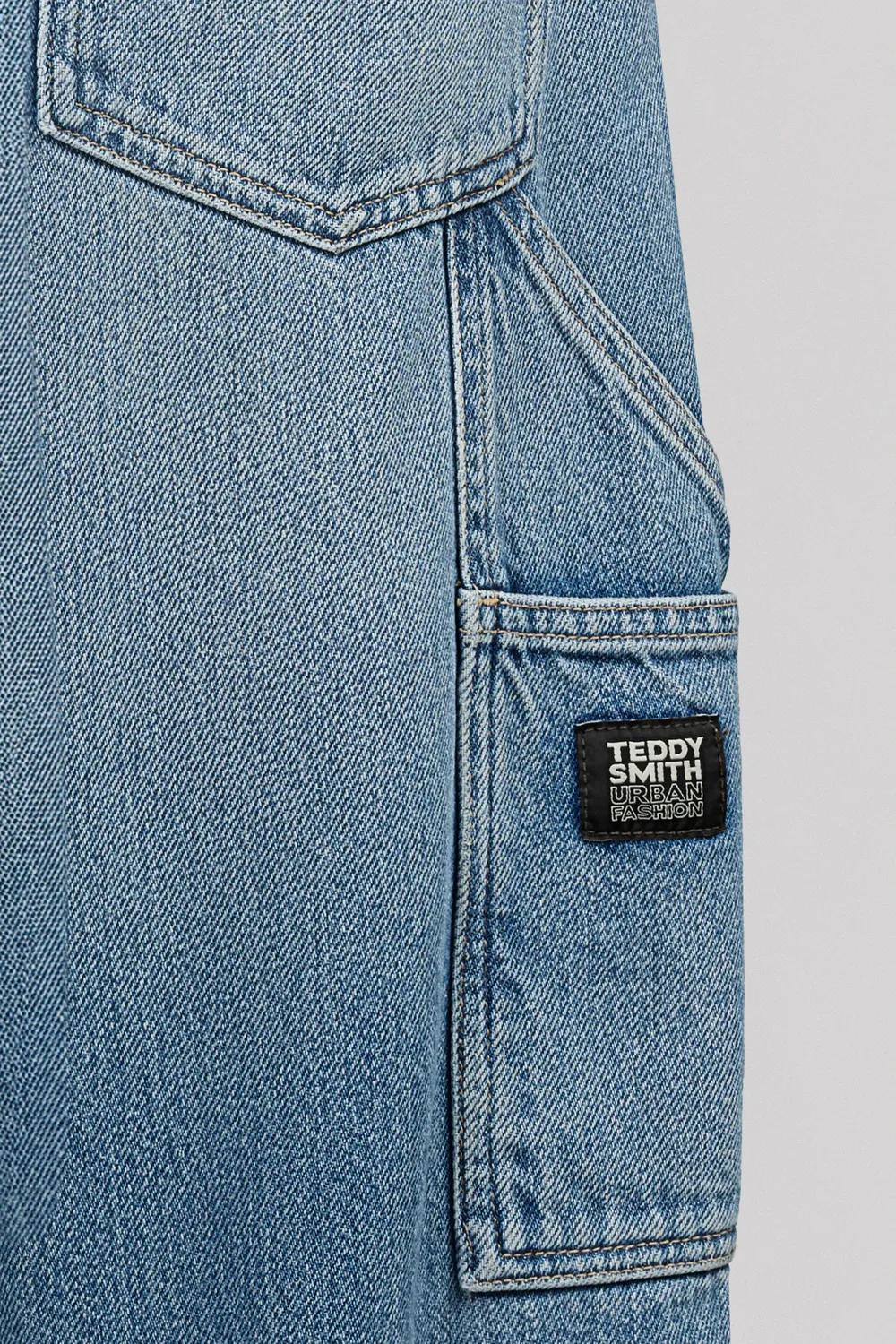 Teddy Smith Carpenter Used Jeans Uomo Indigo