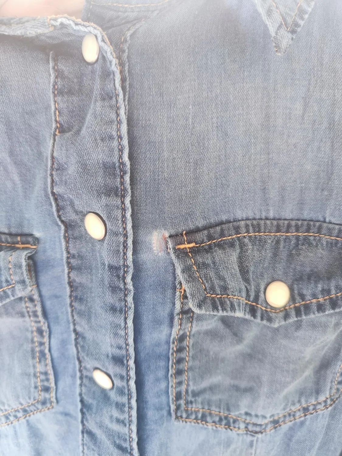 ONLY ONLALEXA Camicia denim azzurro chiaro