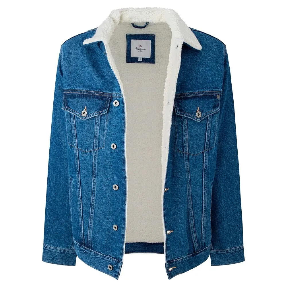 Pepe Jeans London Pinner Dlx giacca jeans uomo blu denim