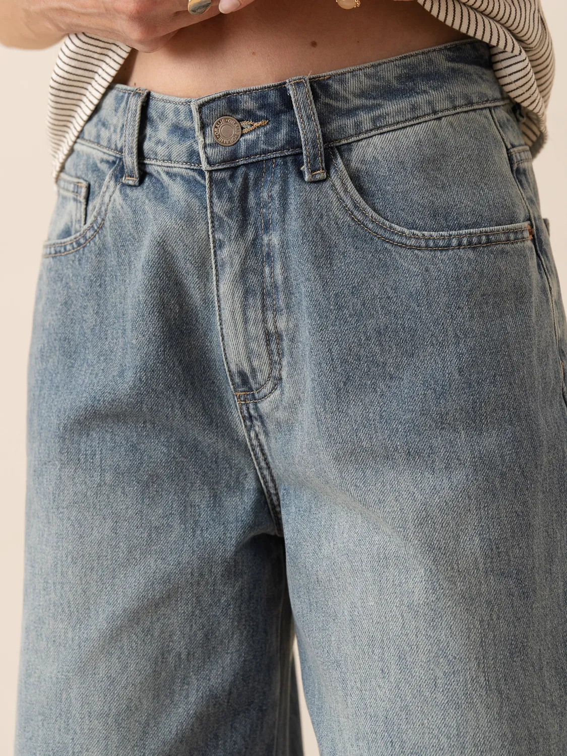 Oraije Brook jeans balloon blu vintage