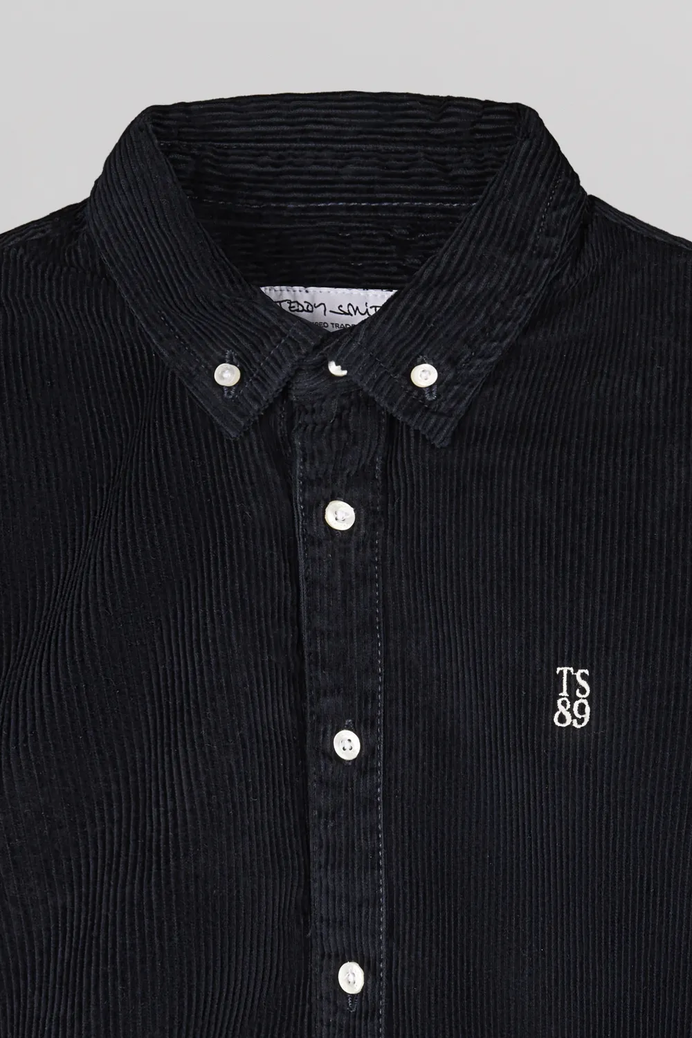 Teddy Smith C-Elton ML camicia velluto blu navy uomo