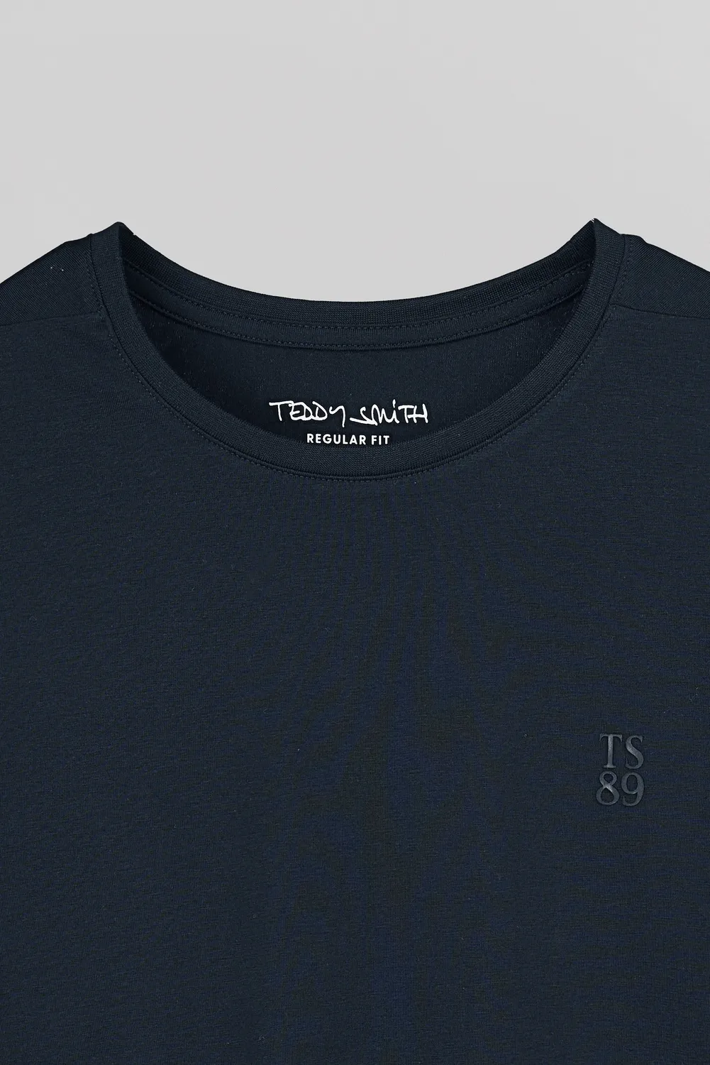 Teddy Smith T-Telo t-shirt uomo navy regular cotone