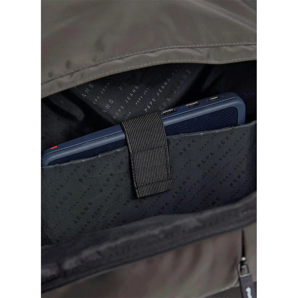 Pepe Jeans Devin Core zaino grigio scuro con porta laptop