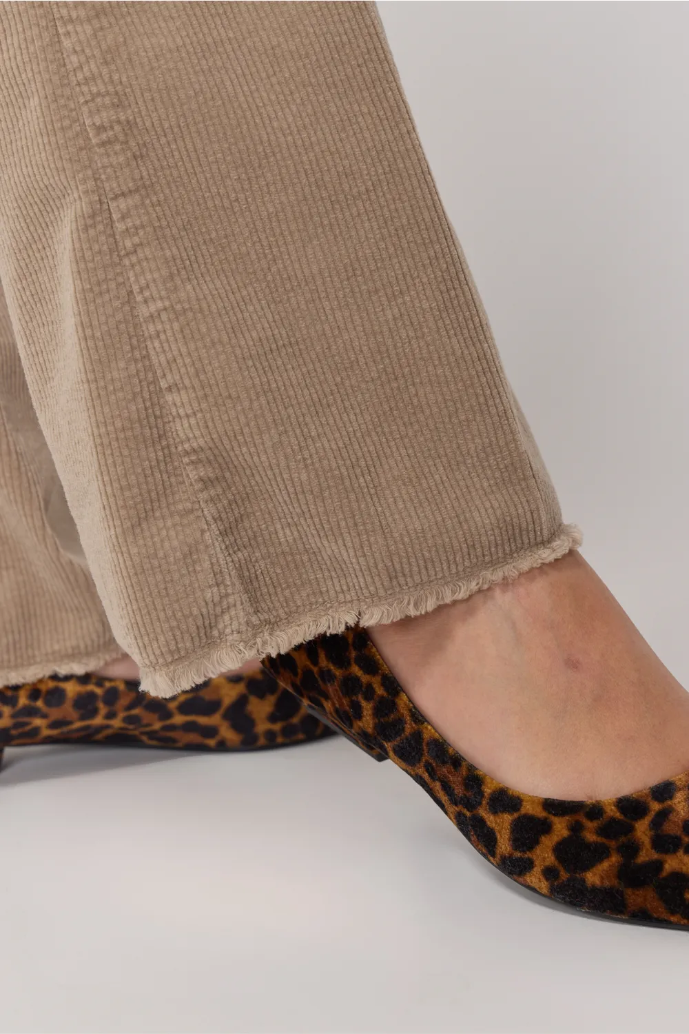 acquaverde Carlotta pantalone velluto Argile