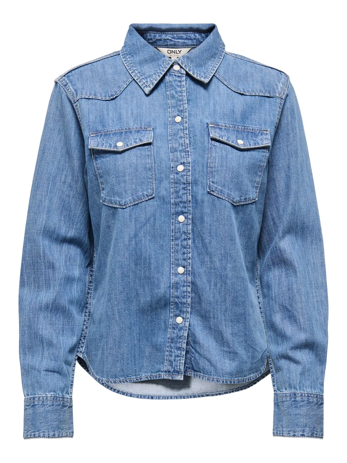 ONLY ONLCHARLIZE camicia jeans donna taglia S blu scuro
