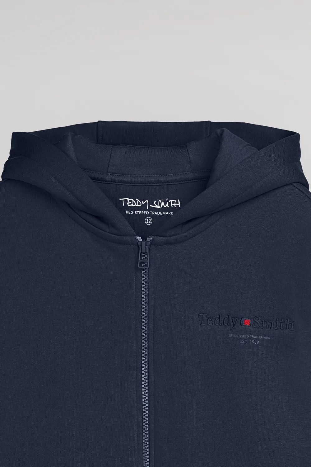 Teddy Smith Giclass gilet ragazzo felpa blu navy zip