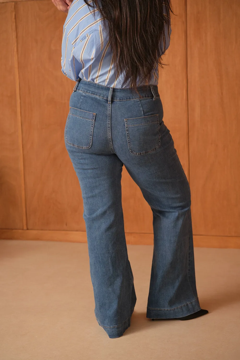Oraije Elena jeans flare blu stone