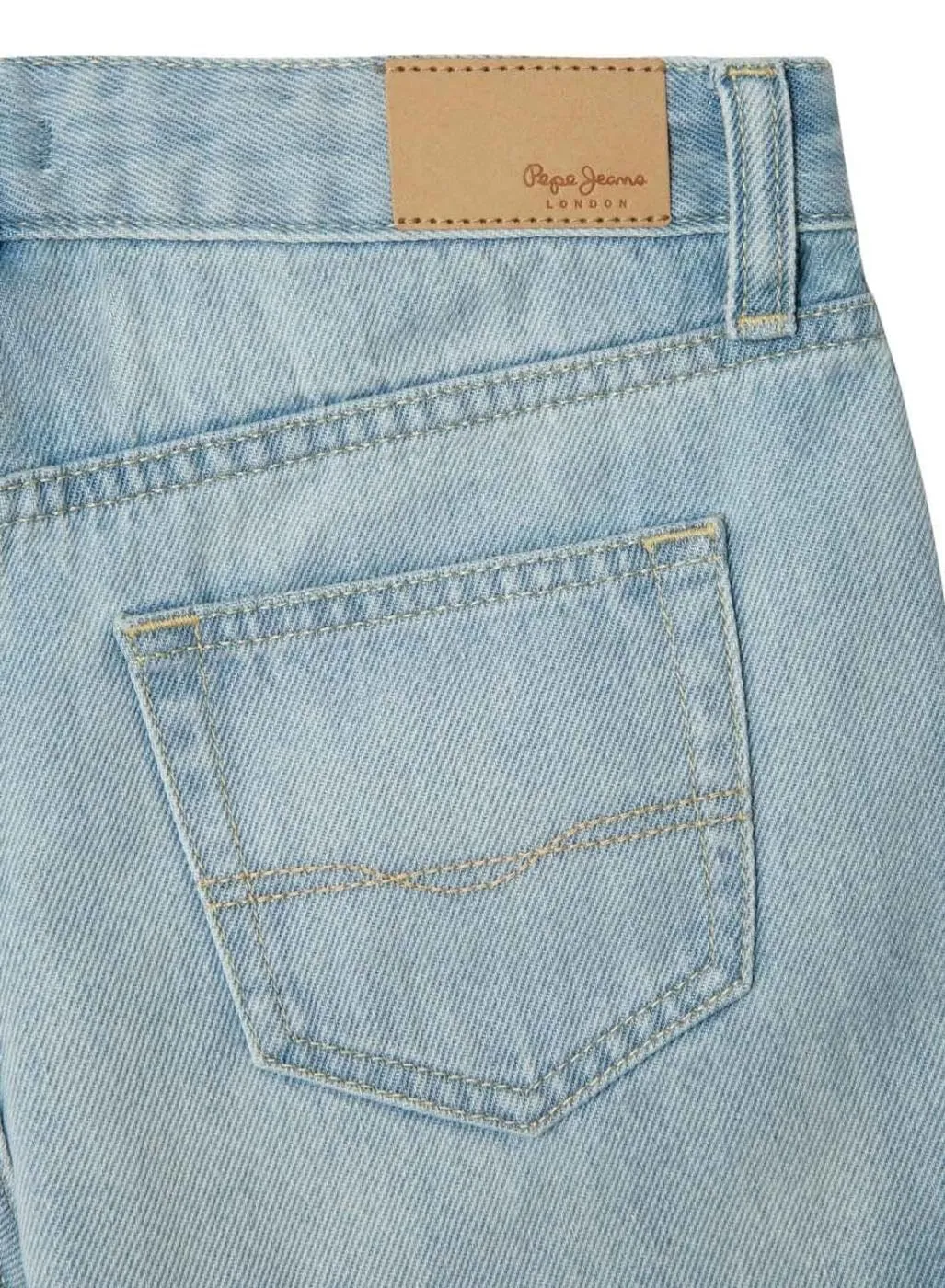 Pepe Jeans Patty Shorts jeans bambina vita alta denim chiaro