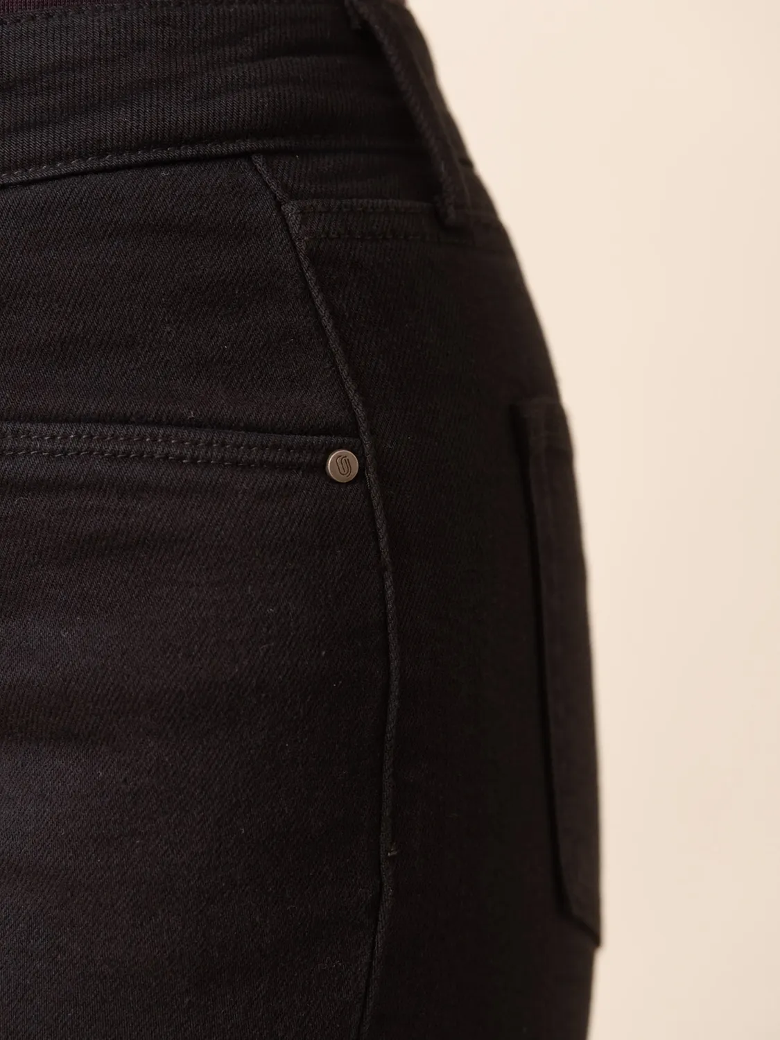 Oraije Milena jeans slim nero vita semi-alta