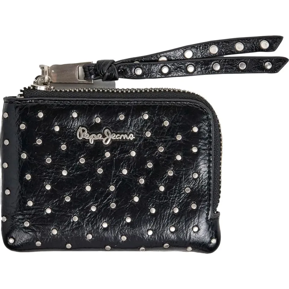 Pepe Jeans Dahlia portafoglio donna nero zip RFID