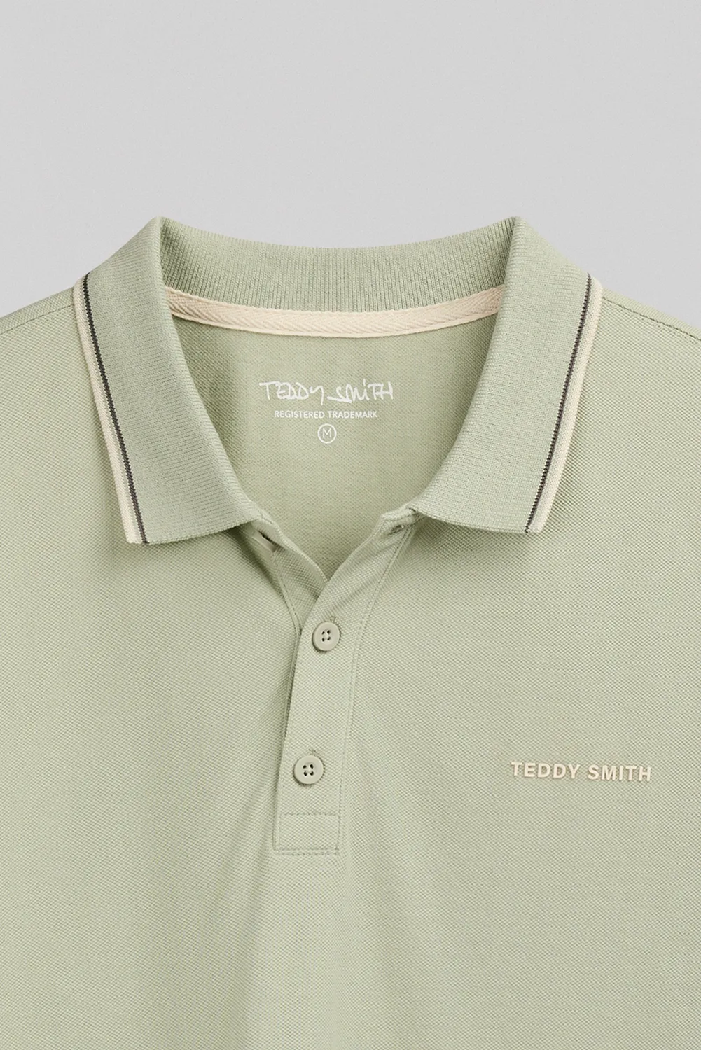 Teddy Smith Pasian 2 polo verde salvia 100% cotone