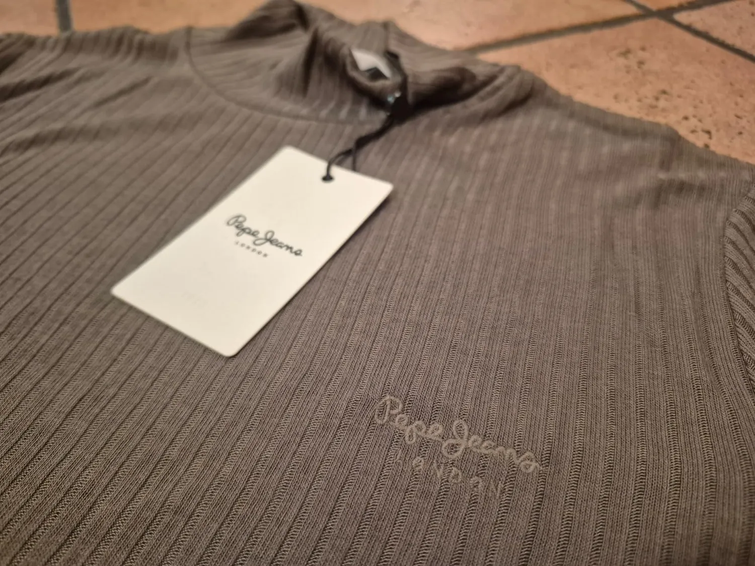 Pepe Jeans Flory T-Shirt Donna Collo Alto Bianca