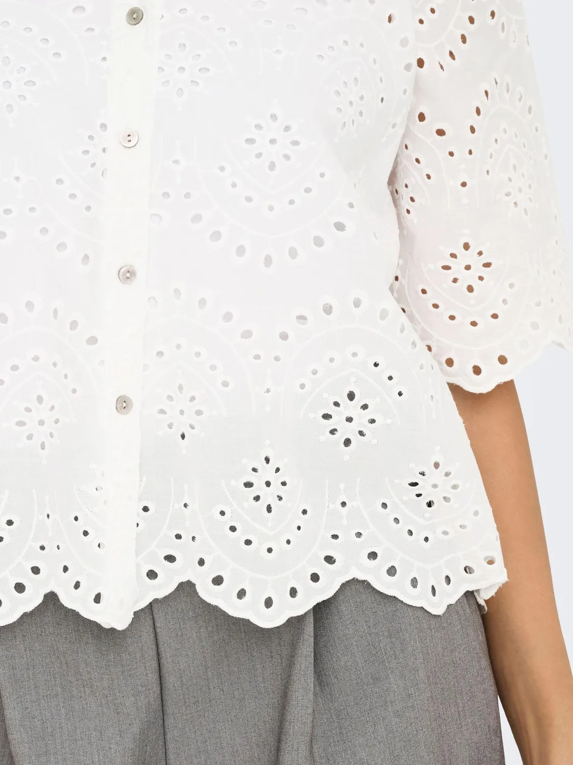 ONLY Onlvalais camicia donna M nera manica lunga