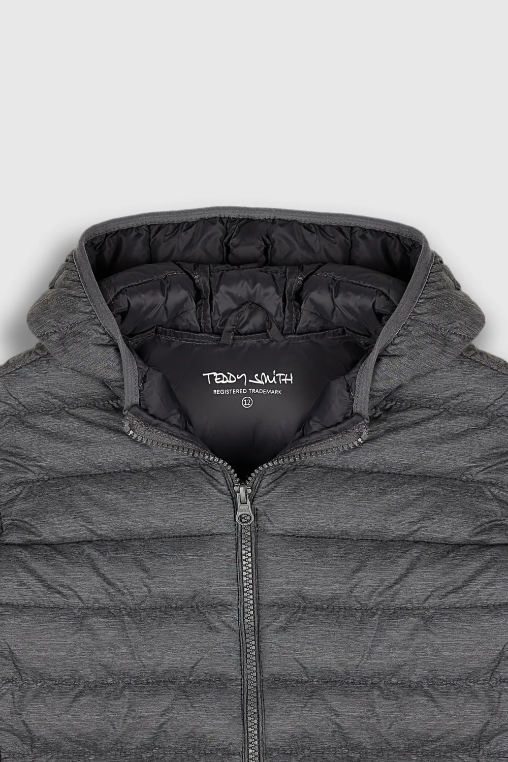 Teddy Smith Blighter JR Piumino Bambino Nero Melange Cappuccio