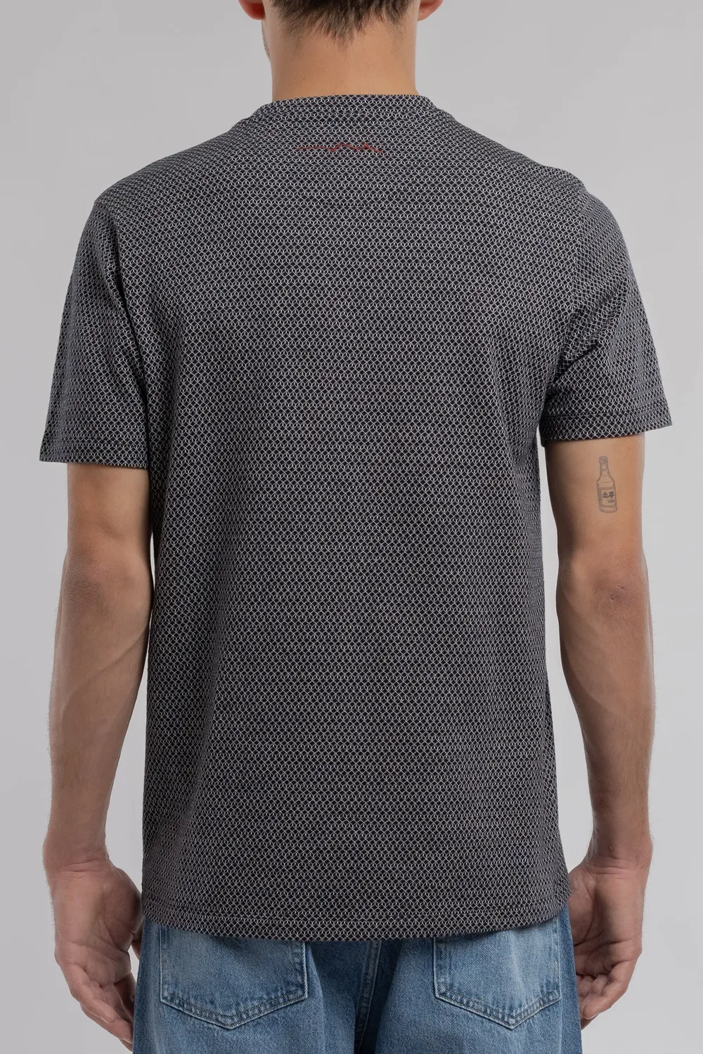 Teddy Smith T-Joos maglietta navy jacquard uomo