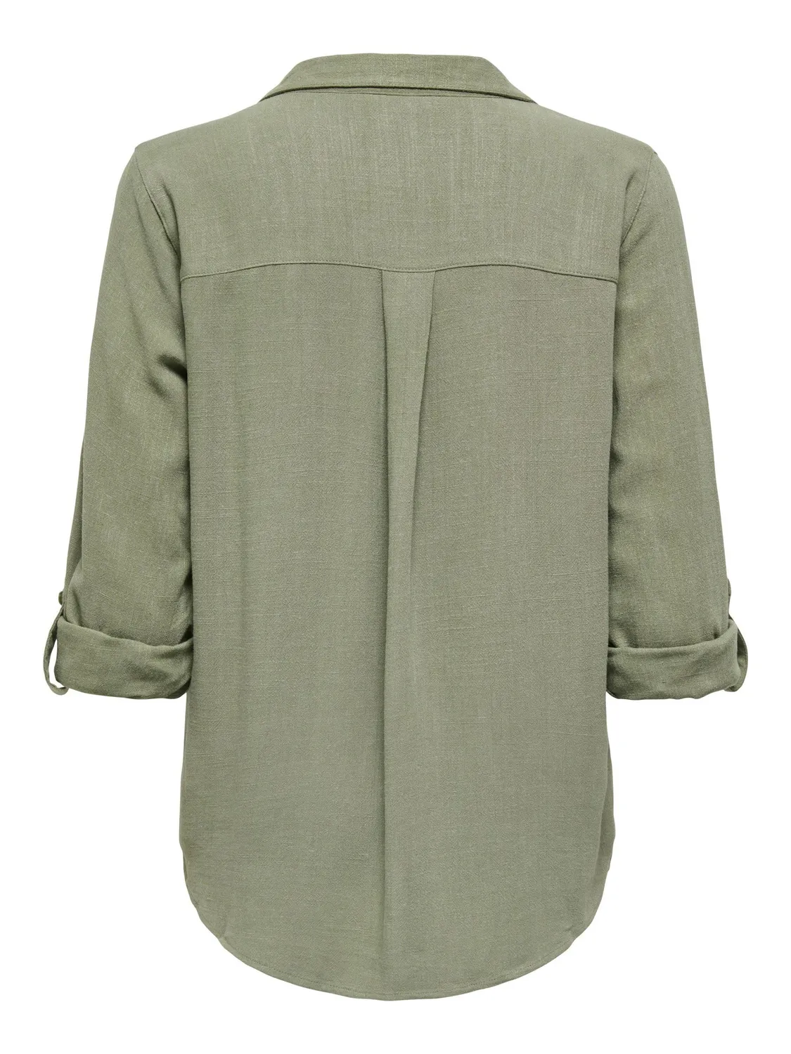 ONLY Asmin-Siesta Camicia Donna Lino Manica Lunga XL Verde
