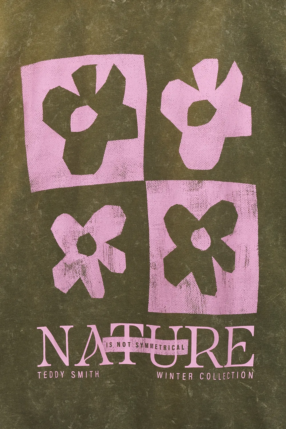 Teddy Smith S-Nature felpa donna Dusty Kaki vintage
