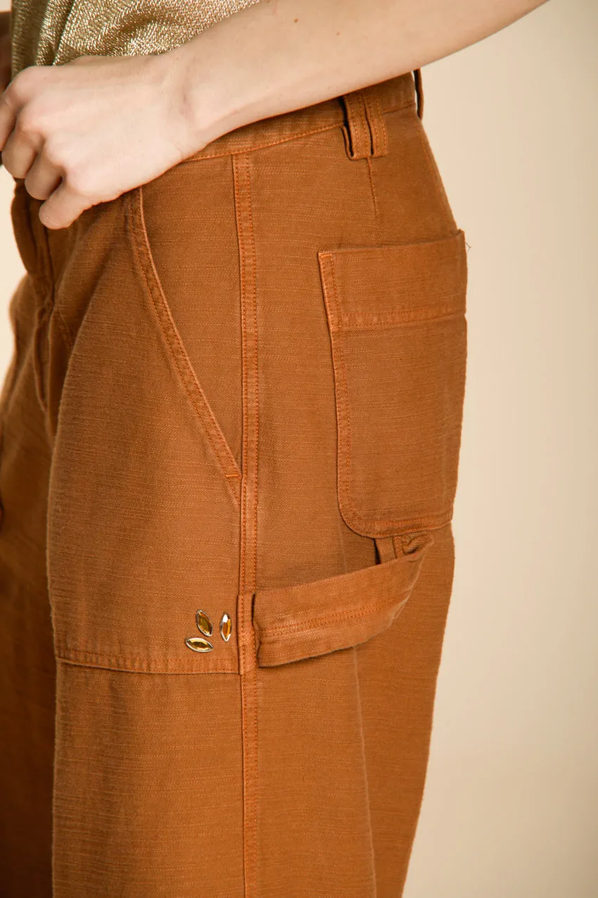 Mason's Dallas Wide cargo donna ruggine straight fit