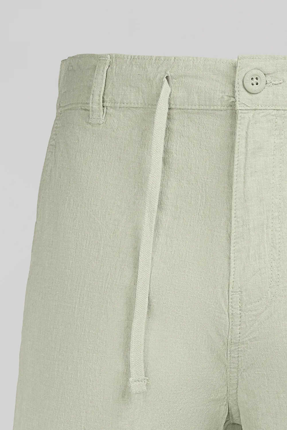 Teddy Smith S-Linen Chino shorts verde salvia uomo lino