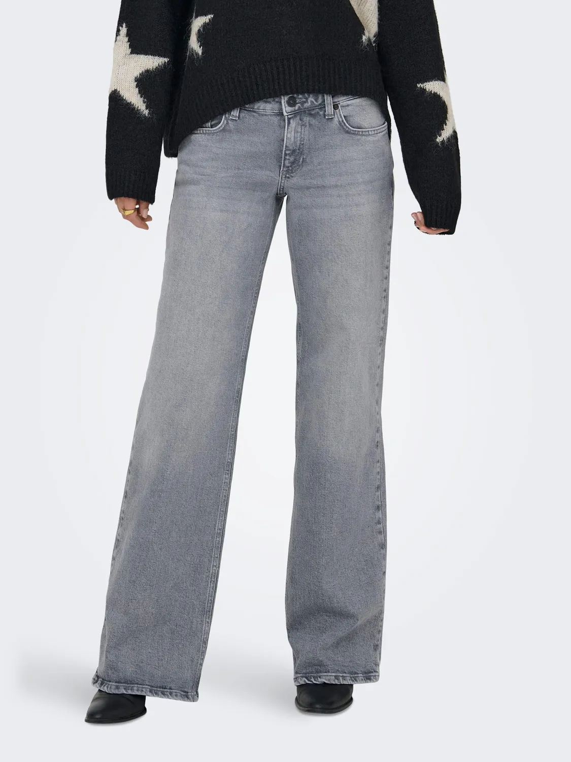 ONLY Onljuicy Wide Leg Jeans 32W/32L vita bassa