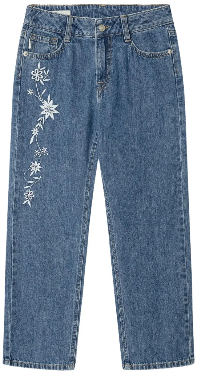 Pepe Jeans Robyne Floral jeans bambina 10 anni ricamo