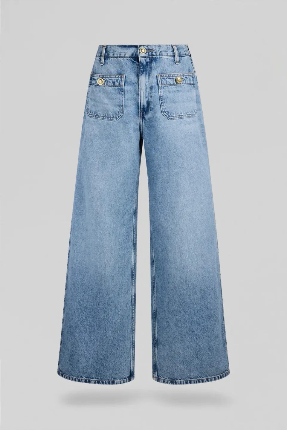 Teddy Smith P-Josefa Wide jeans indigo donna cotone