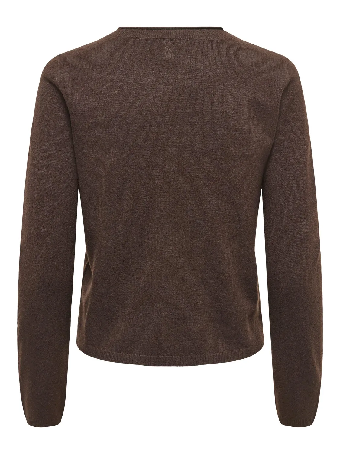 ONLY Onlloyal LS Oneck maglia marrone torta cioccolato