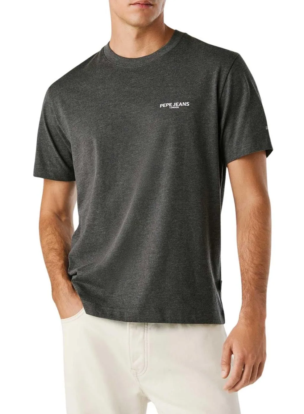 Pepe Jeans Terry Tee T-Shirt Uomo M Bianca Cotone