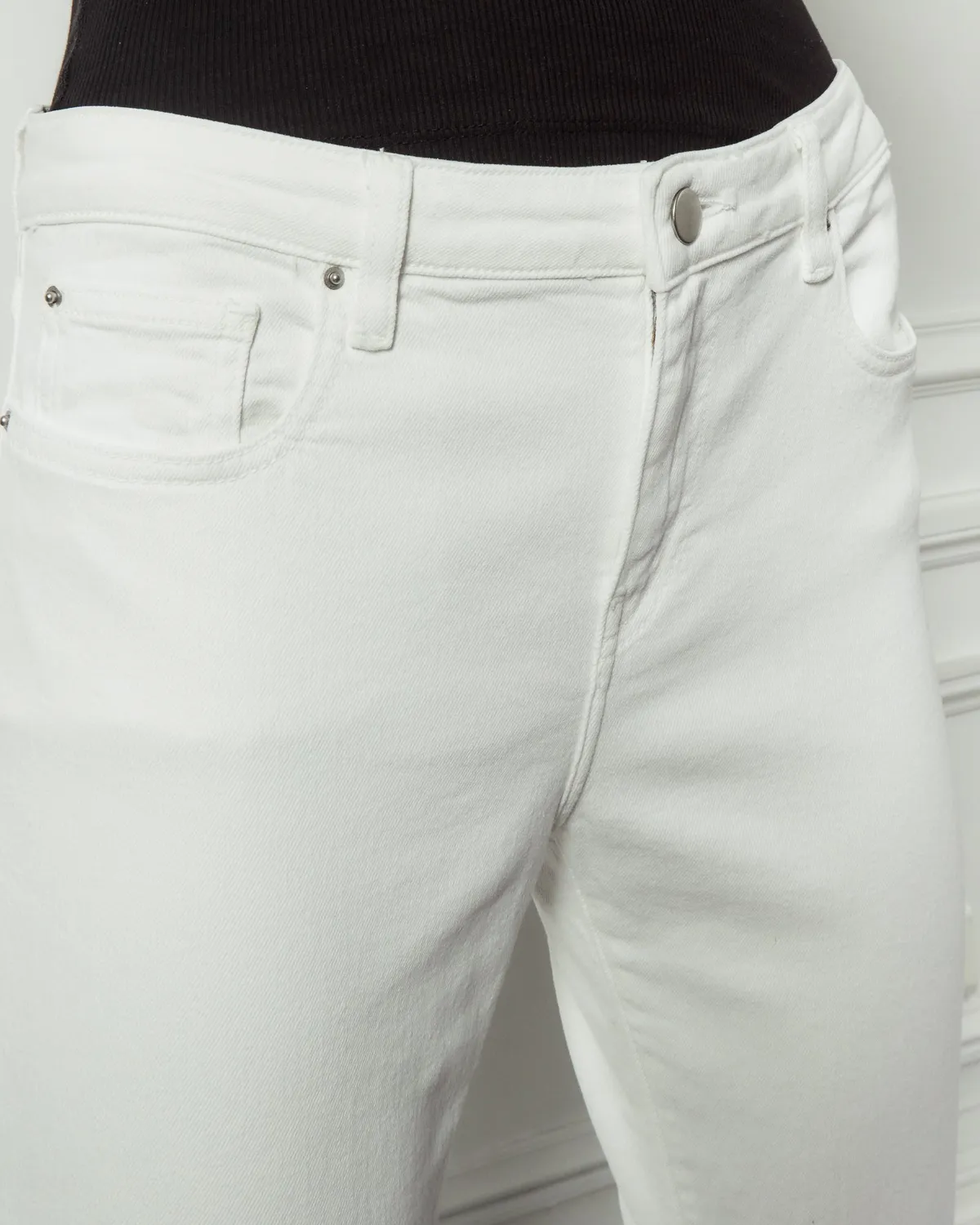 Acquaverde Crystal jeans slim bianco stretch