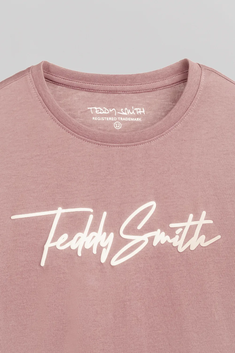 Teddy Smith T-Evan MC JR t-shirt bambino rosa wood rose