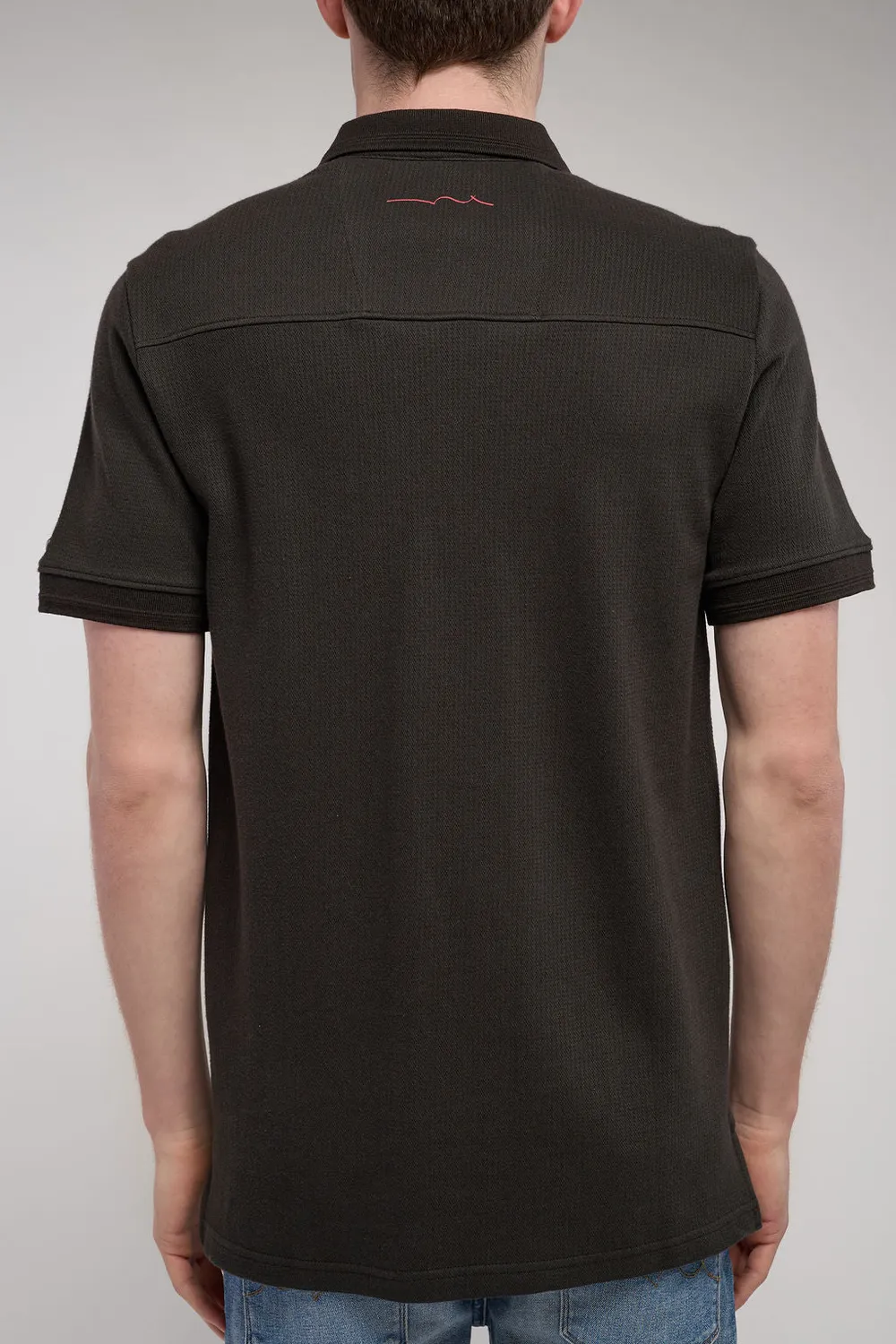 Teddy Smith P-Wesley MC polo uomo kaki scuro cotone
