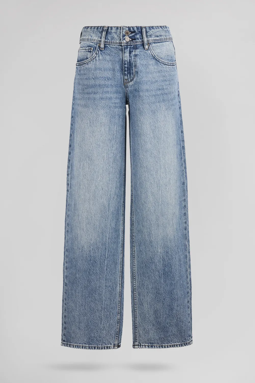 Teddy Smith P-Gladys Low Jeans Loose Indigo Chiaro Donna