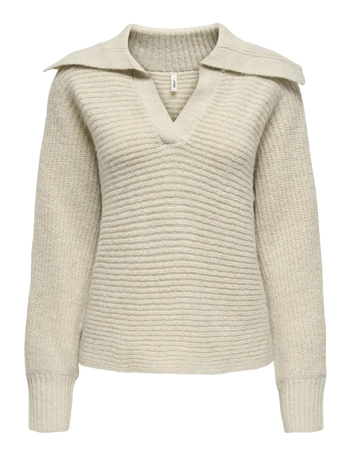 ONLY Onlmally maglione scollo V beige S