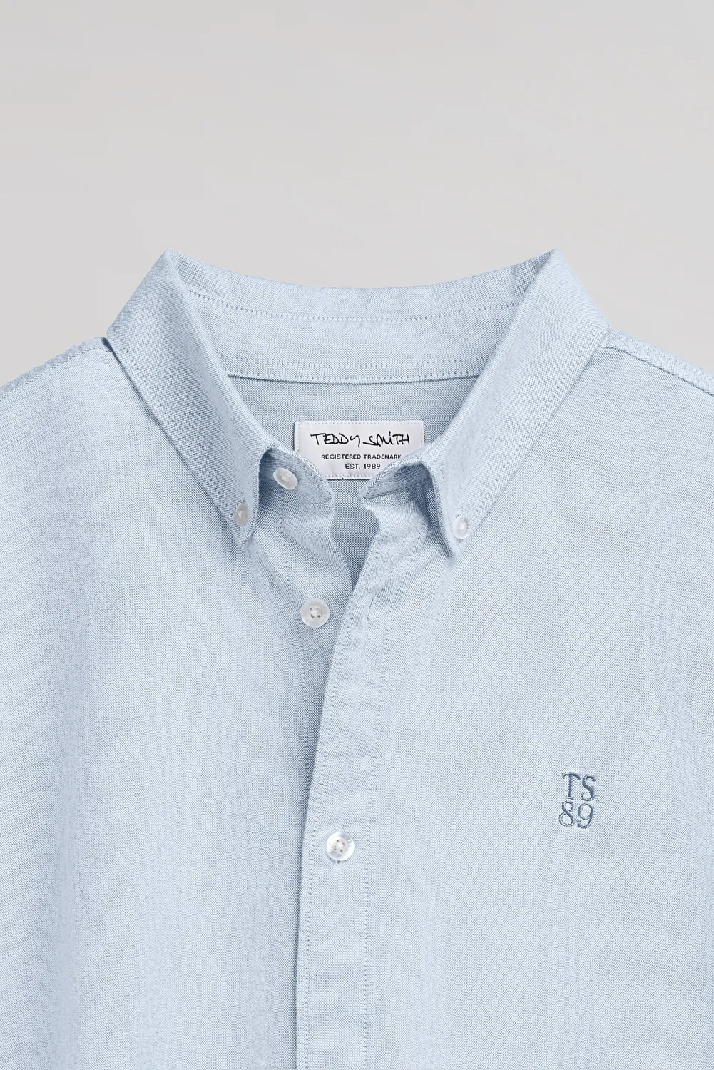 Teddy Smith C-Stan ML Camicia oxford Pastel Blue regular