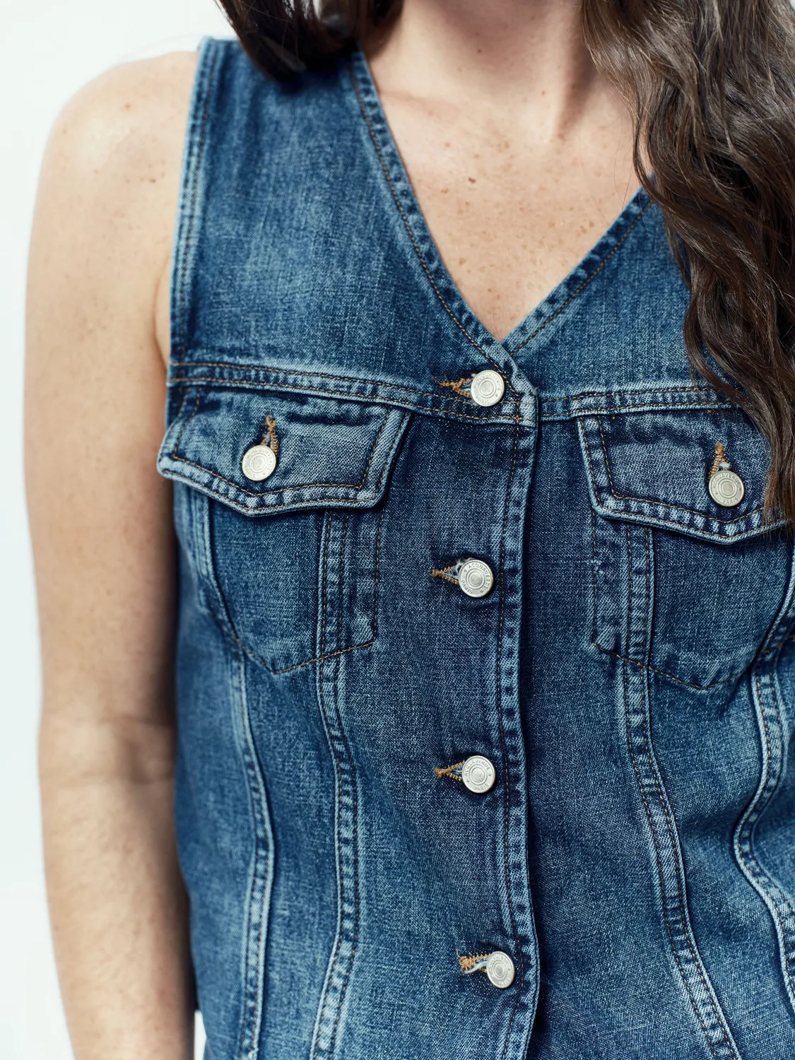 Acquaverde Rider Gilet Denim Aged Wash