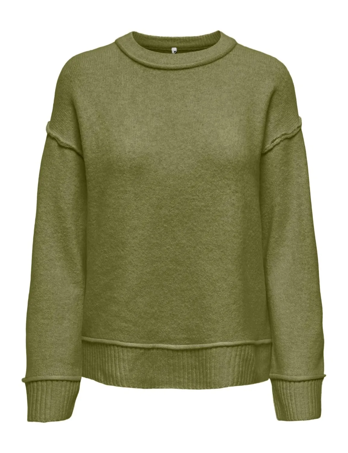 ONLY Onlhazel LS Detail O-Neck BF Knt maglia donna