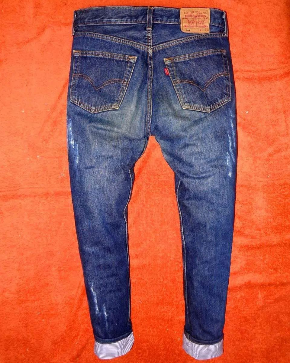 Levi's Vintage Marinaio jeans custom con tessuto