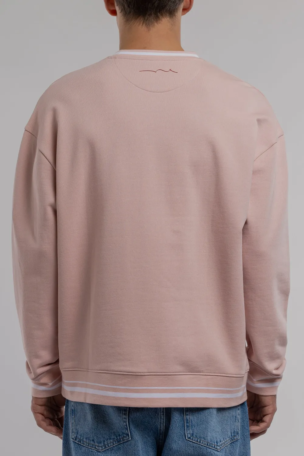 Teddy Smith S-House RC Felpa girocollo Rose Pastel french terry