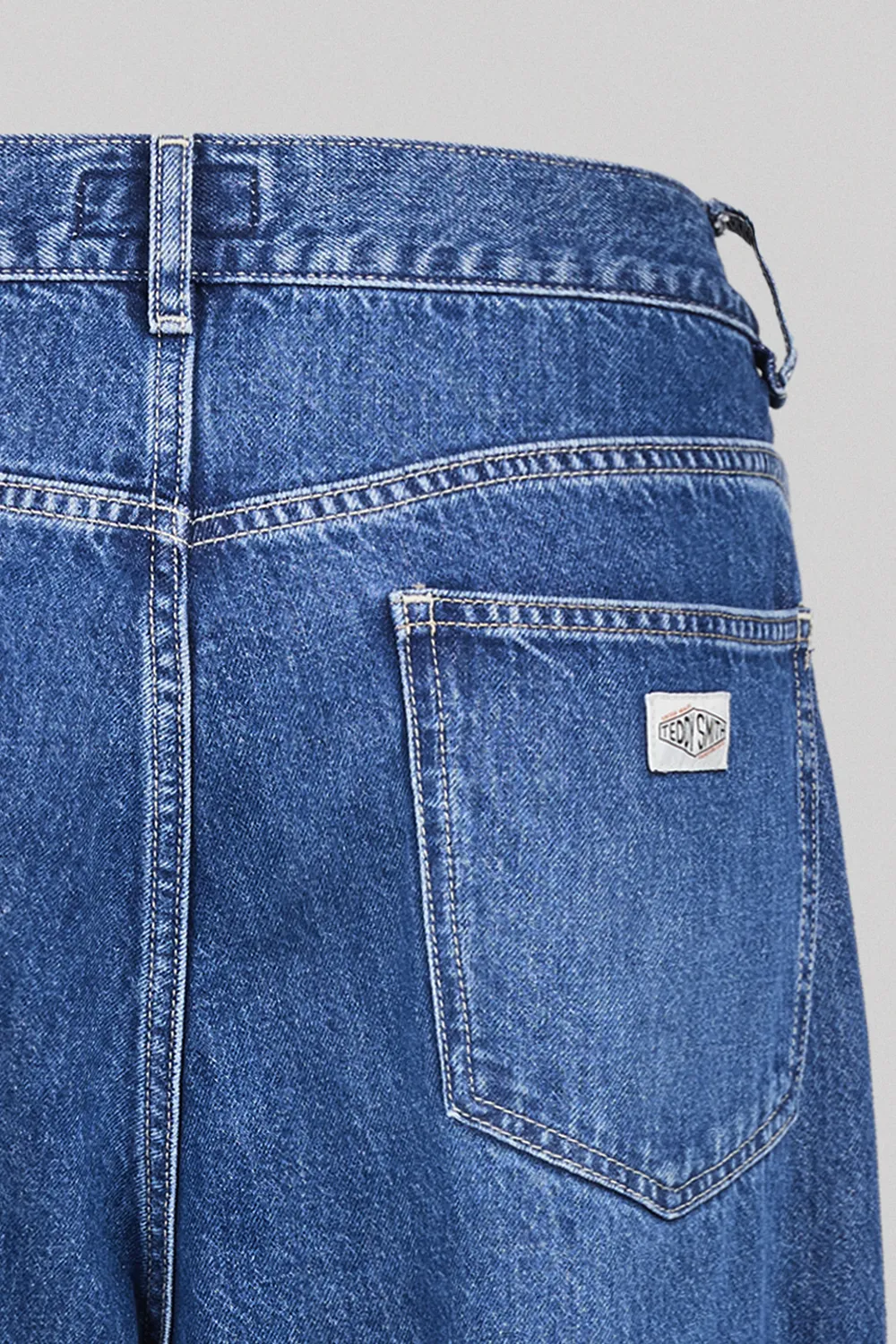 Teddy Smith Big Memphis jeans baggy uomo vintage indigo