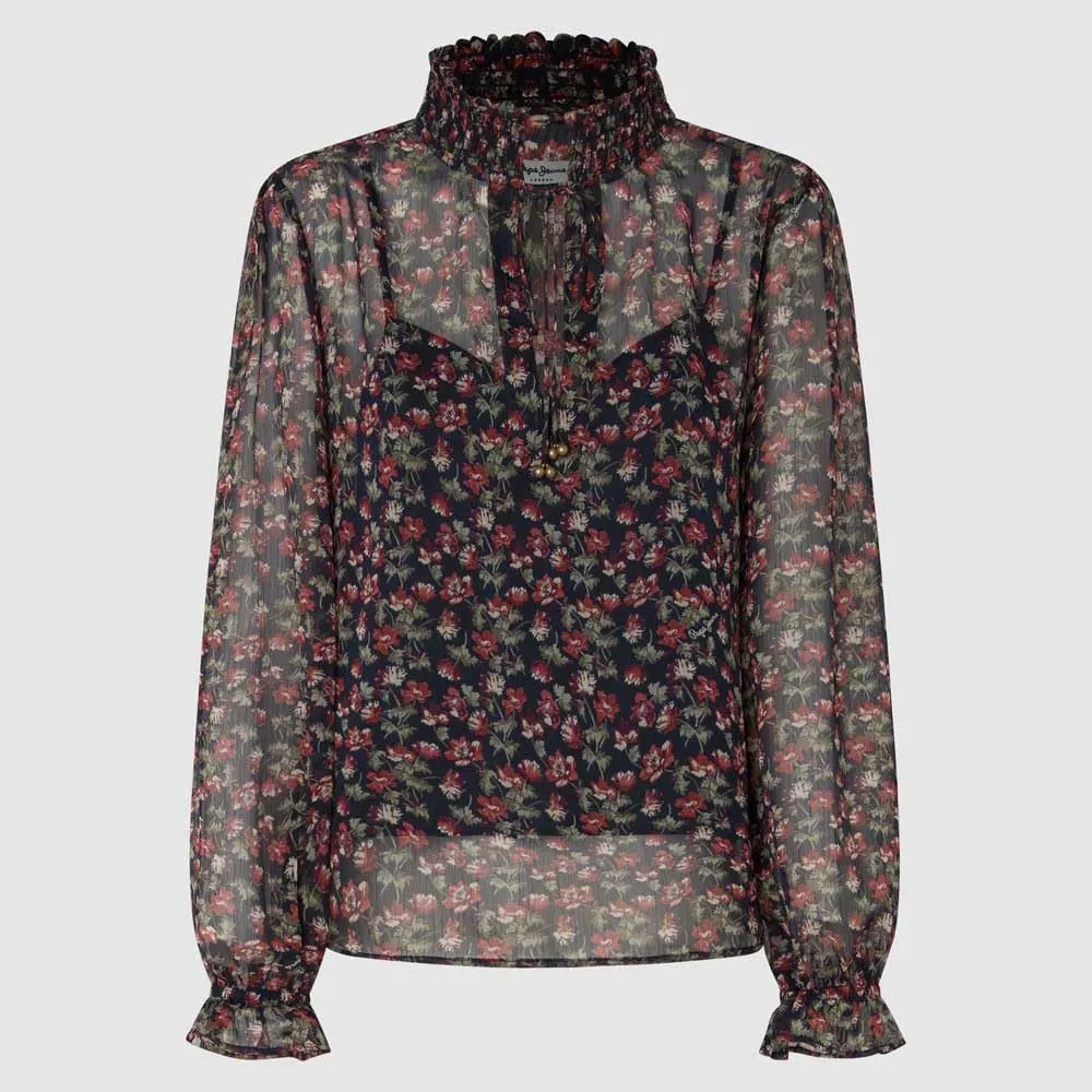 Pepe Jeans Octavia Camicia Donna Blu Dulwich Blue M Fluida